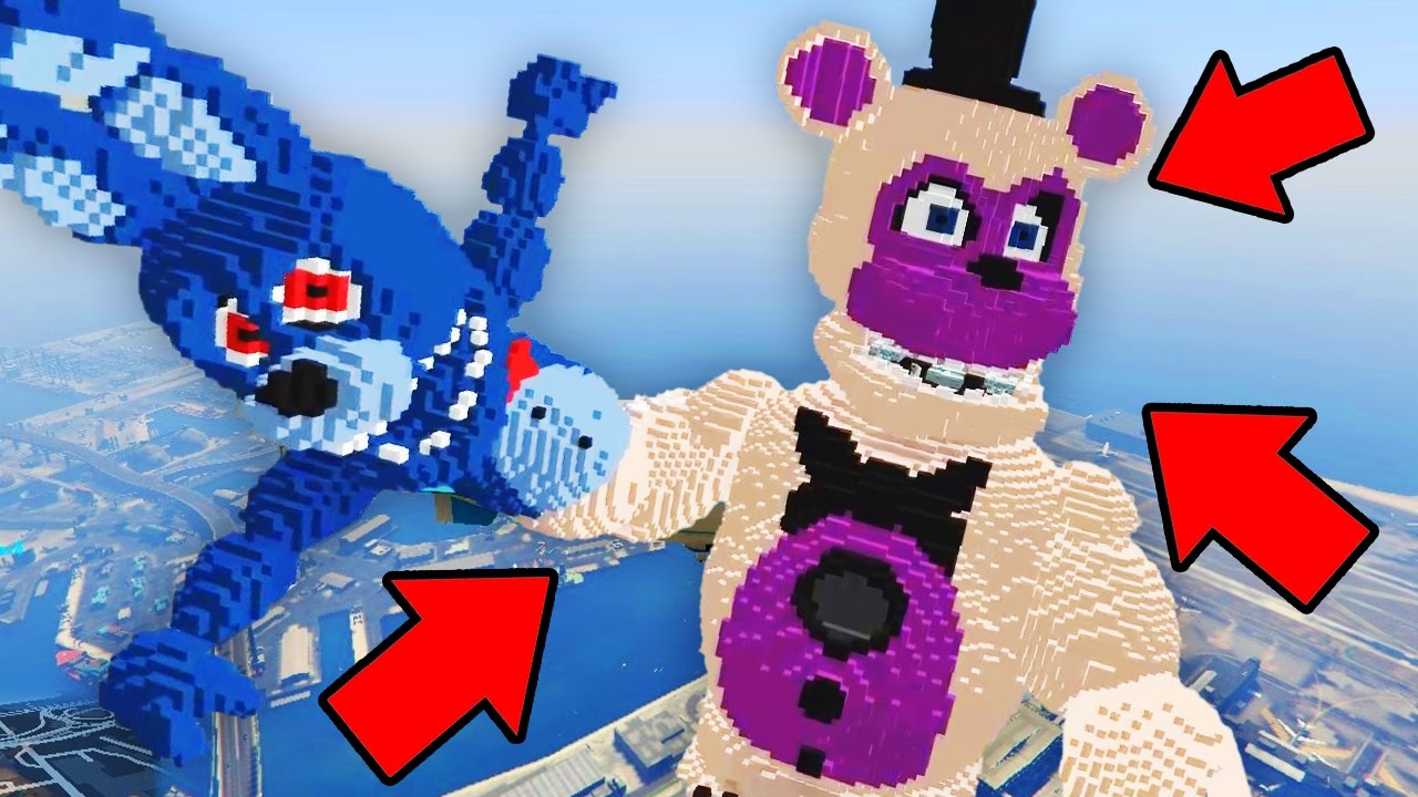 Minecraft Five Nights at Freddy's | GIGA Funtime Freddy vs Toy Bonnie! (FNAF vs Superheroes)