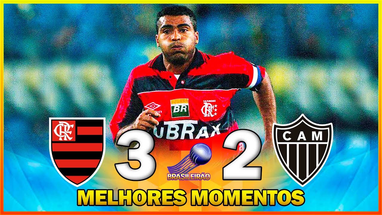 FLAMENGO 3 x 2 ATLÉTICO-MG ● MELHORES MOMENTOS ● CAMPEONATO BRASILEIRO 1998 ● 16ª RODADA