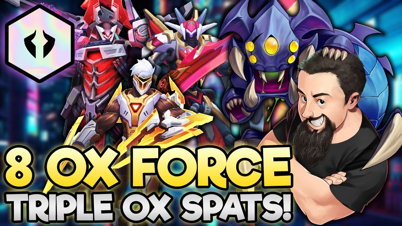 8 Ox Force - It's Raining Ox Force Spats!! | TFT Monsters Attack | Teamfight Tactics