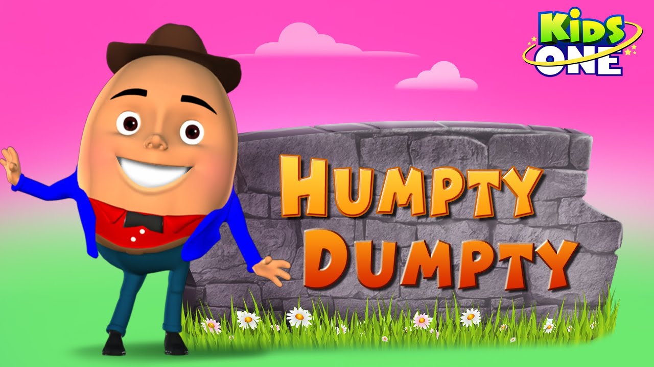 Humpty Dumpty Sat on a Wall | New Humpty Dumpty | 3D Rhymes for Children - KidsOne