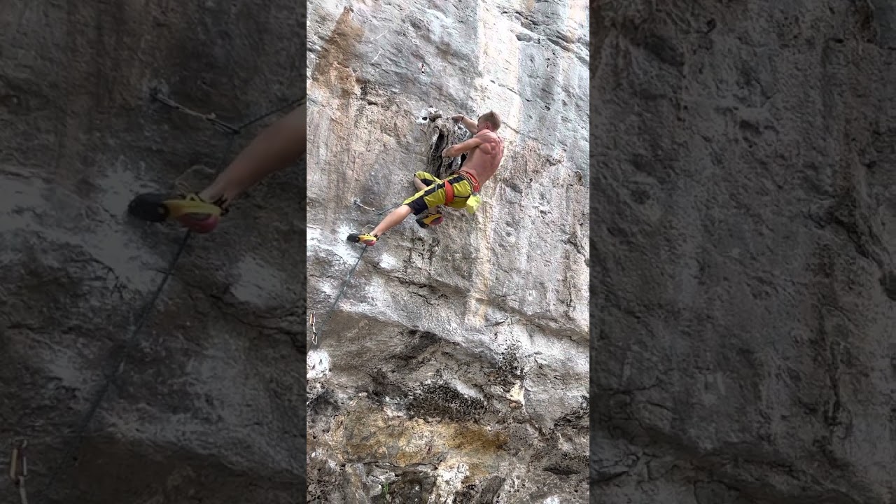 Petr Sergeichuk on Voodoo Doll, 5.13a/7c+ in Tonsai, Thailand