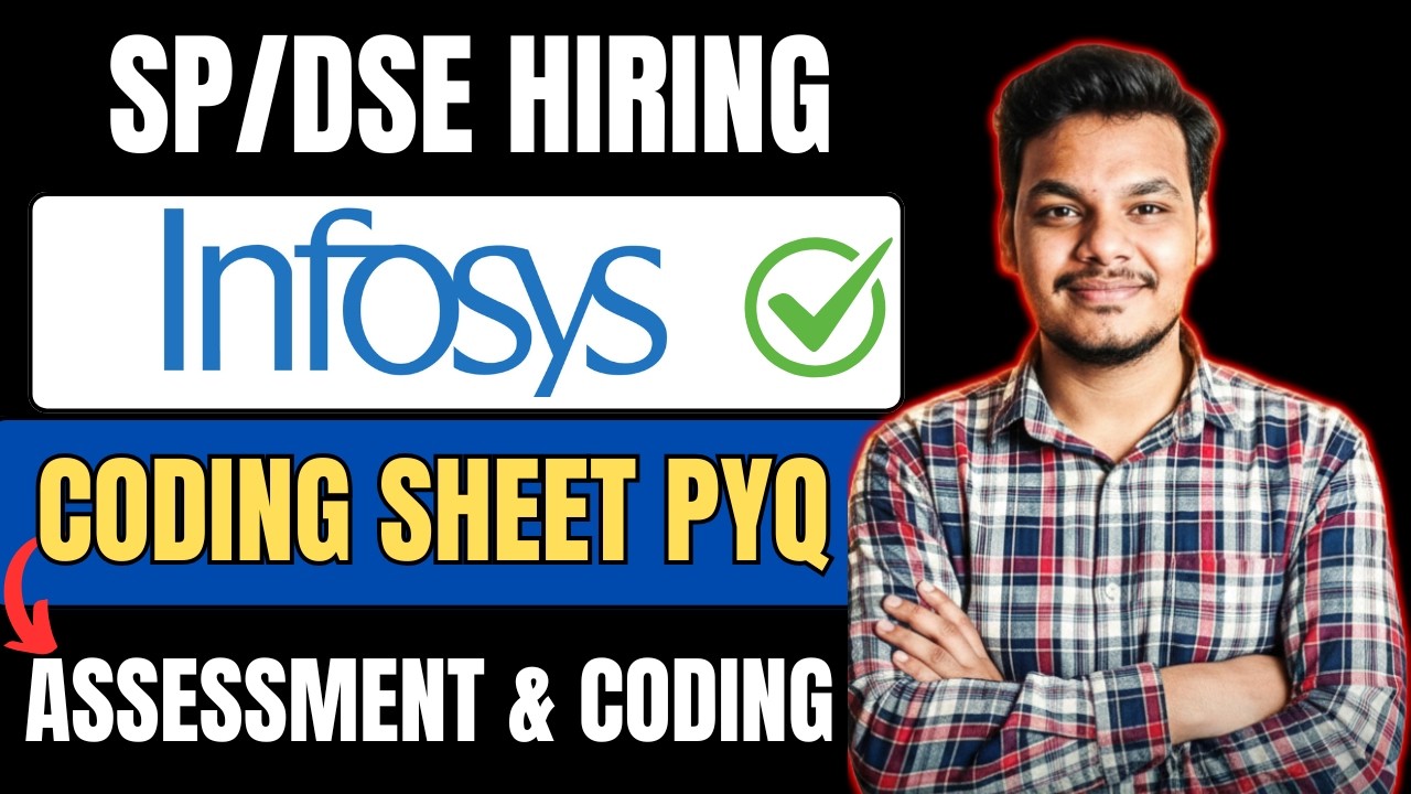 Infosys SP/DSE Hiring 2026 | Infosys Coding Questions | Infosys Specialist Programmer PYQ | 2026