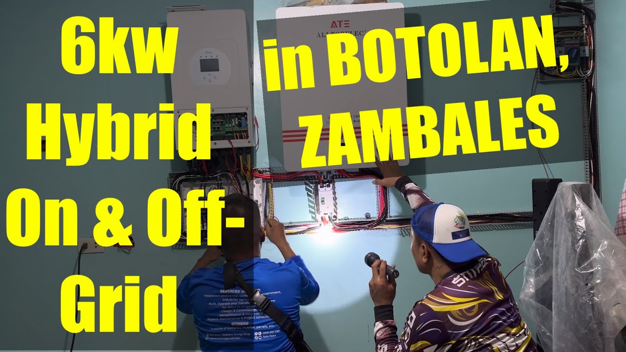 UAE OFW CLIENT from BOTOLAN, ZAMBALES! Swak ang 6kw Hybrid on/off-grid System! Kuryentipid