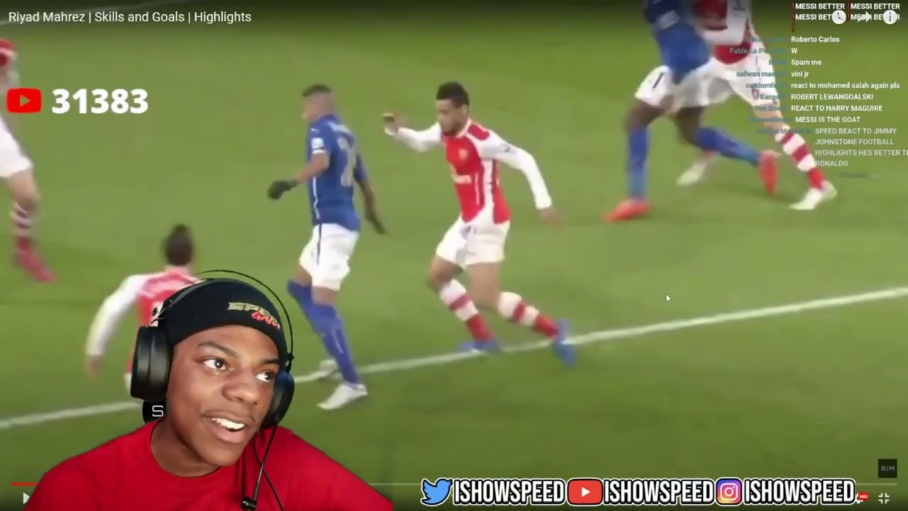 IShowSpeed Reacts to Riyad Mahrez!