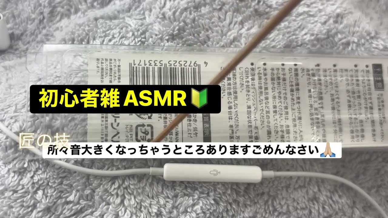 「初心者ASMR」雑