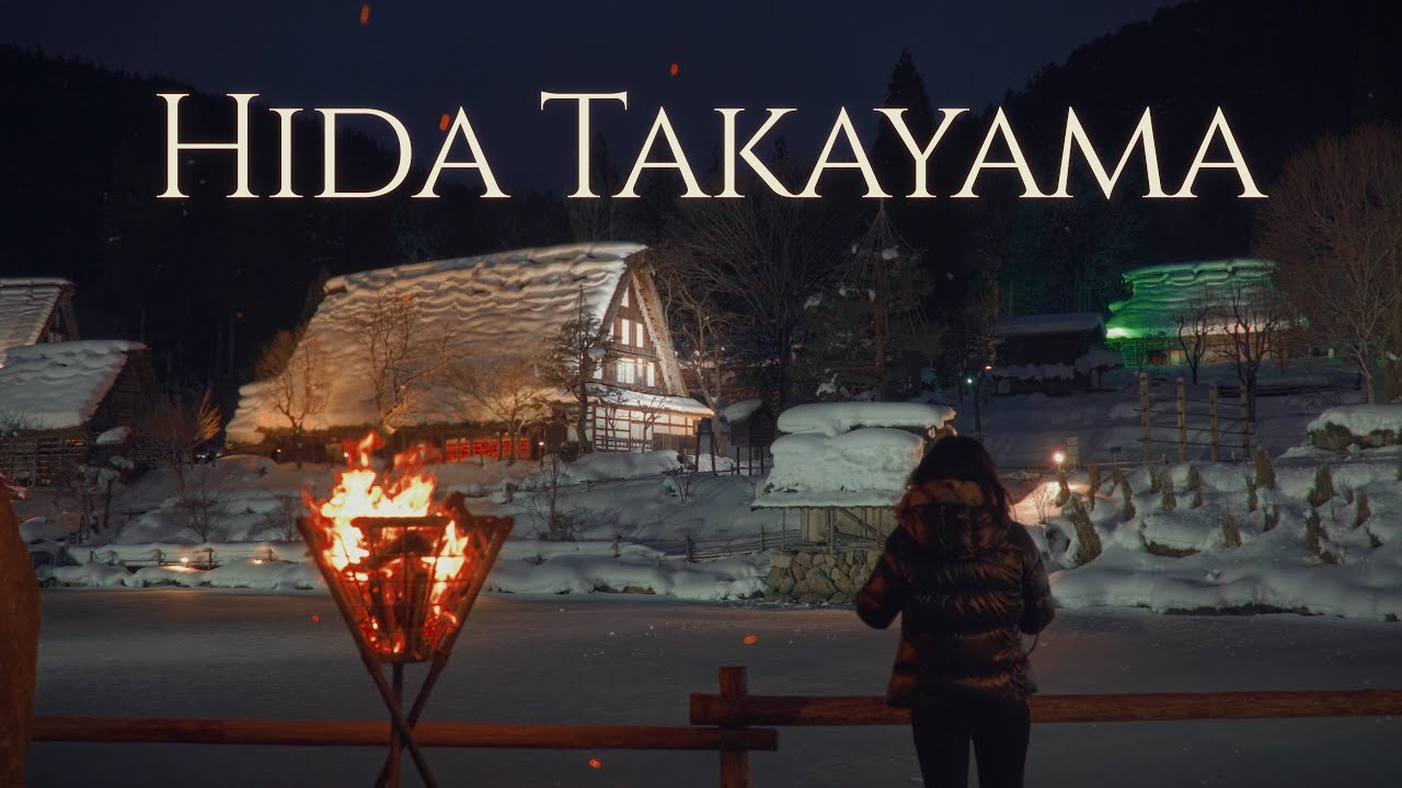 Winter Night in Hida Takayama – Retro Streets & Snow-Covered Village｜Japan Travel Vlog