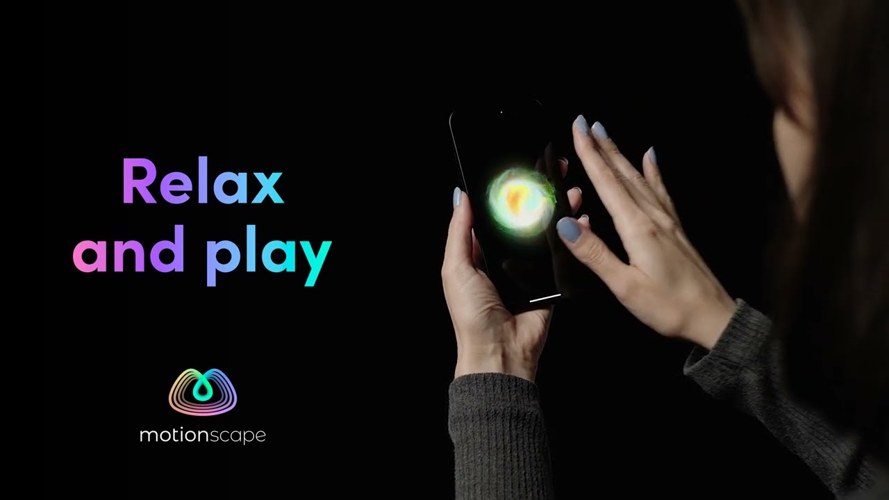 Relax and play with Motionscape's Energy Orb visual that responds to your movement
