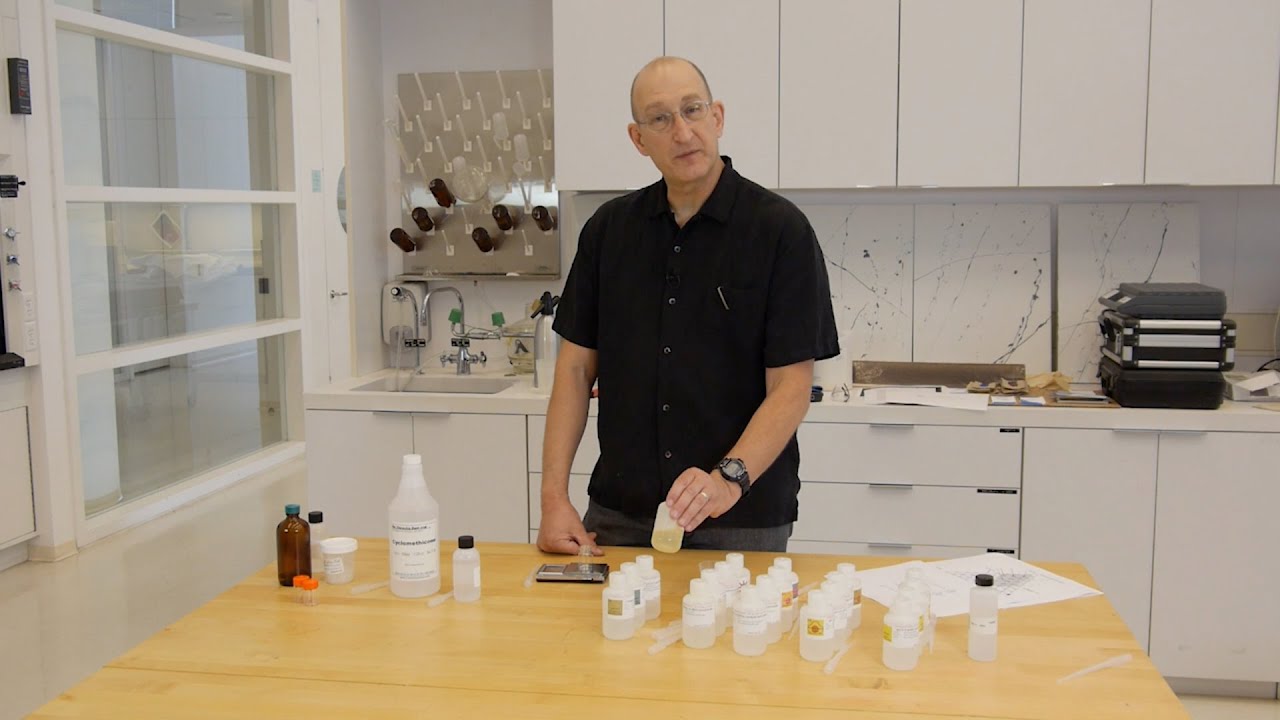 Preparing a Silicone Microemulsion (With Cosurfactant)