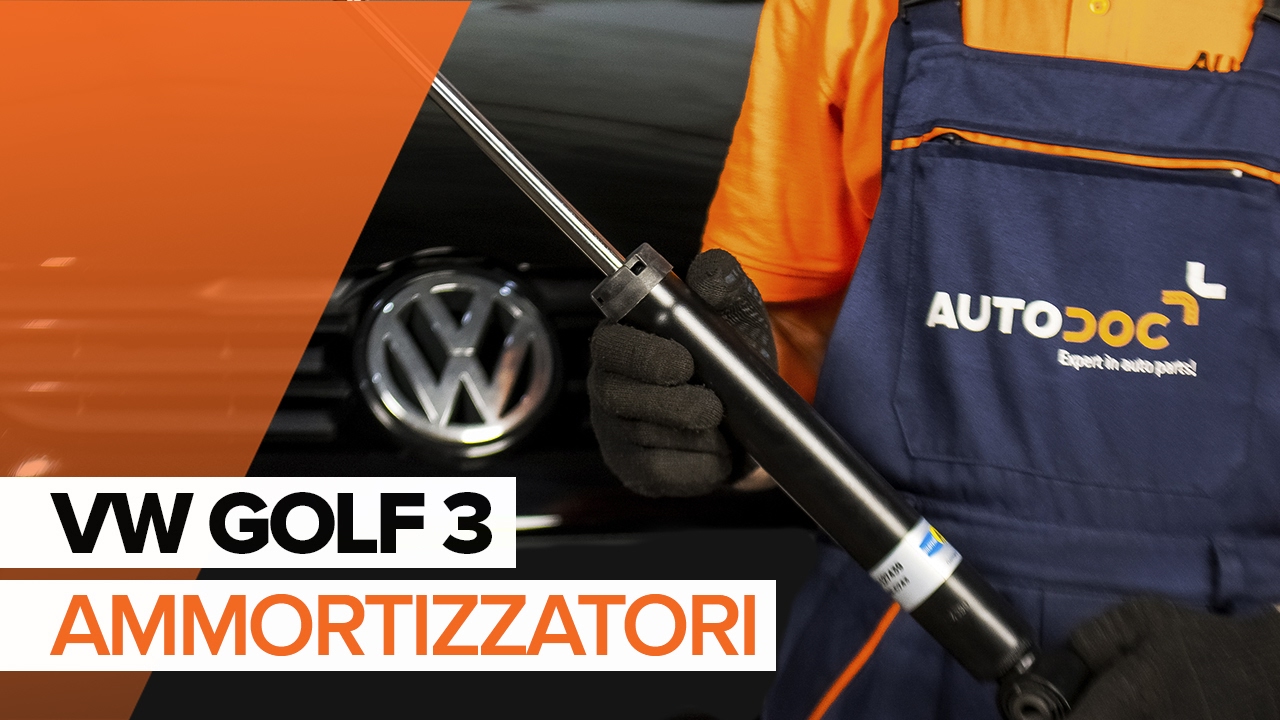 Come sostituire ammortizzatori posteriori su VW GOLF 3 TUTORIAL | AUTODOC
