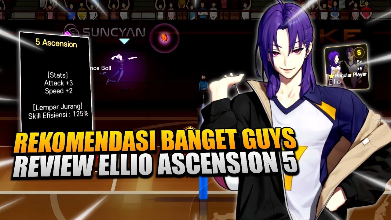 Over Power Banget Guys! Review Ellio Ascension 5 Buffnya Broken Banget | The Spike VolleyBall Cross
