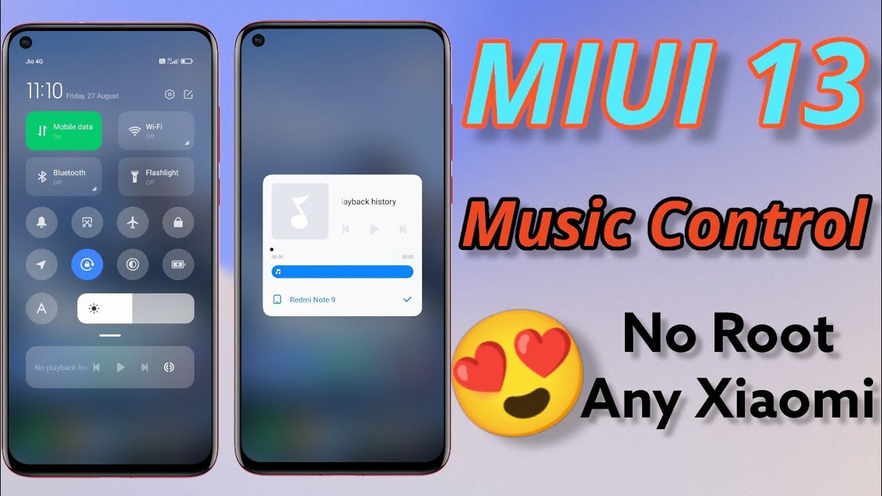 Miui 13 music control | miui 13 media control |miui 13 new feature download in any xiaomi