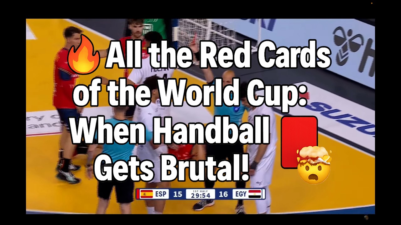 🟥🤯All the Red Cards of the World Cup: When Handball Gets Brutal! 🟥🤯