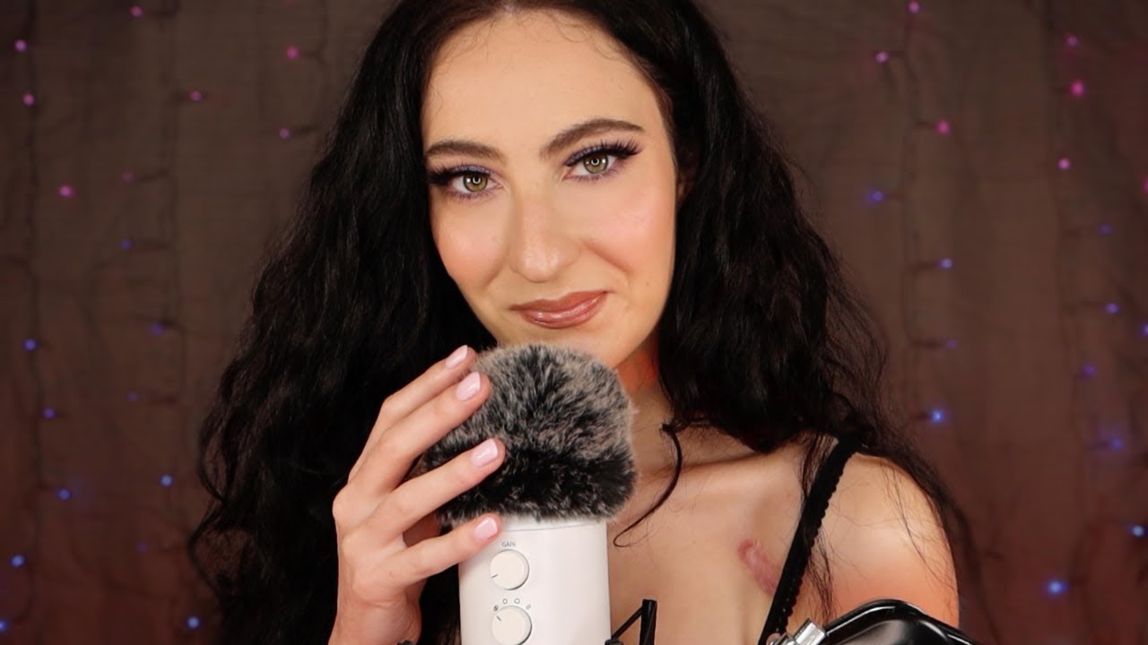 ASMR Up Close Cupped Sensitive Whispers with Gentle Mic Scratching