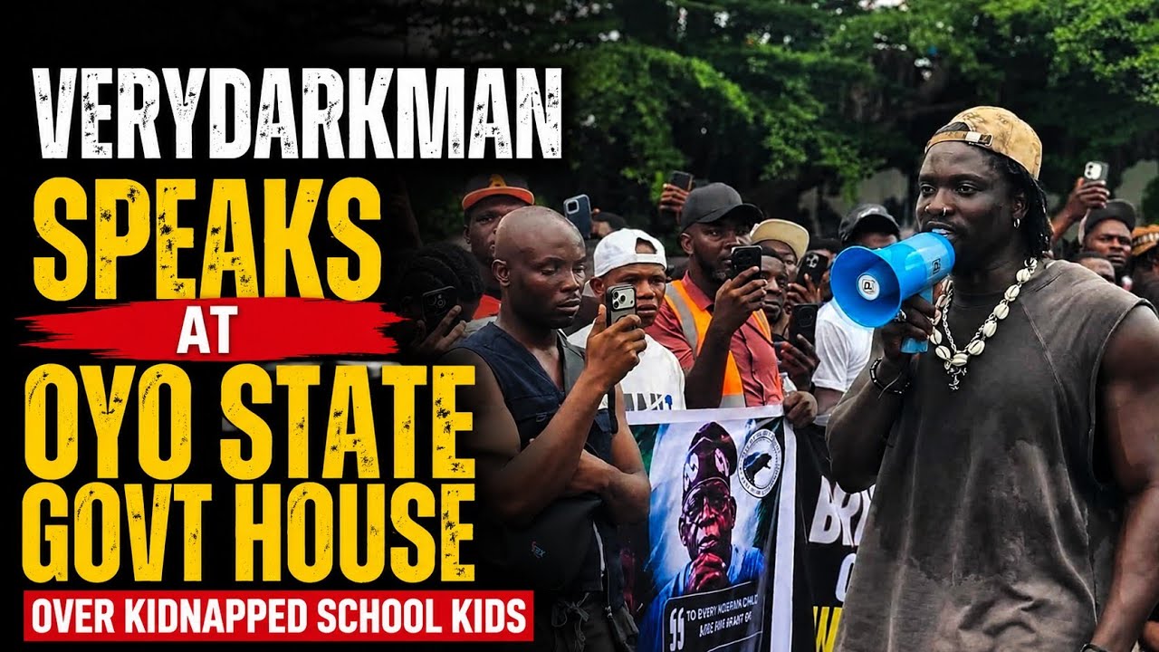 Verydarkman Full Speech At Oyo State Govt House With Seyi Mankinde Over K!dnap School Kids 