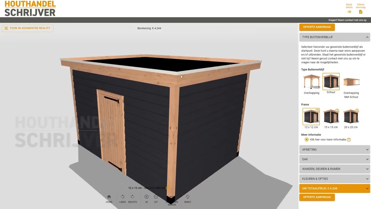 Houthandel Schrijver 3D Configurator