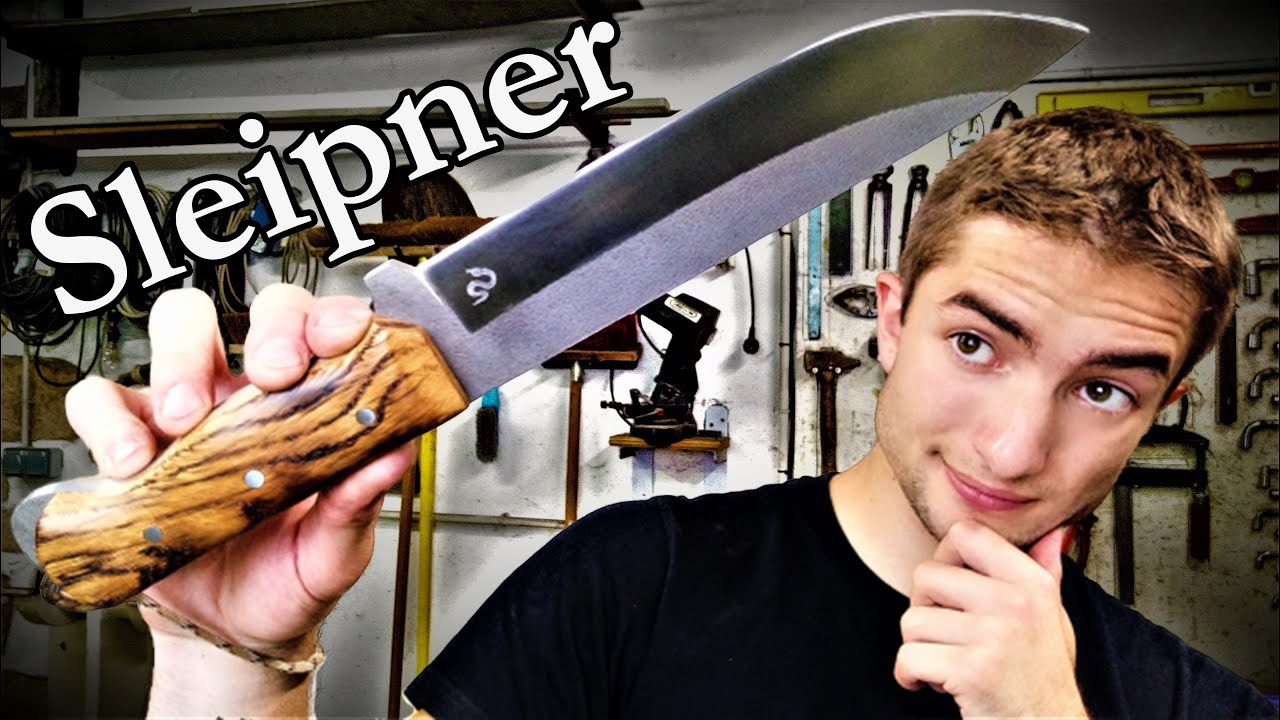 FABRICATION COUTEAU BUSHCRAFT en ACIER SLEIPNER