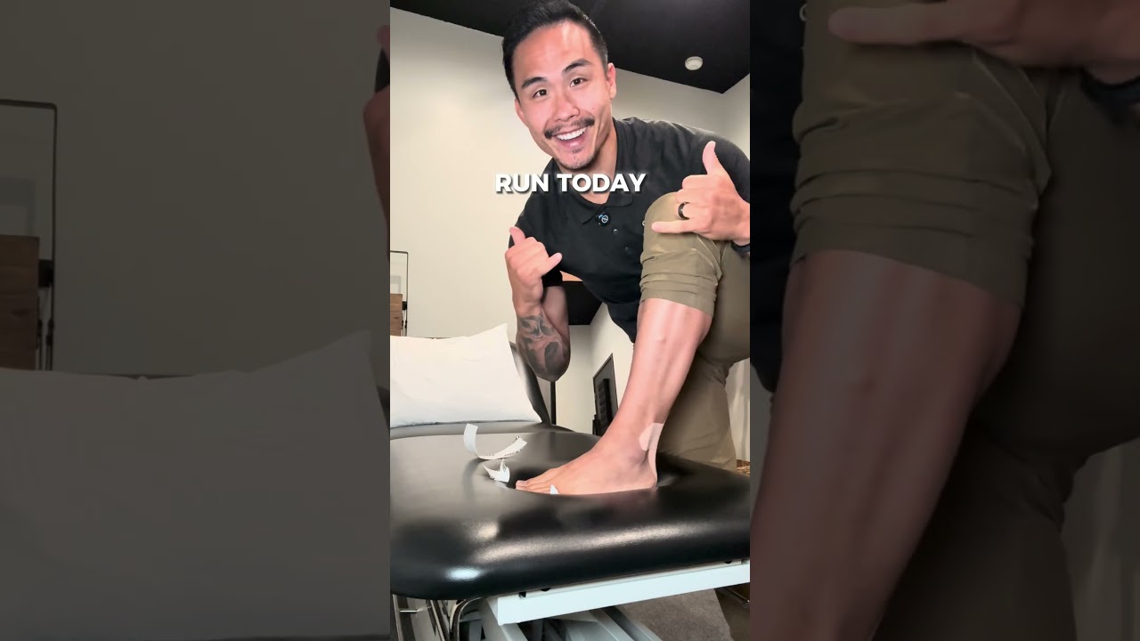 How to relieve Achilles Tendon pain with kinesio tape
