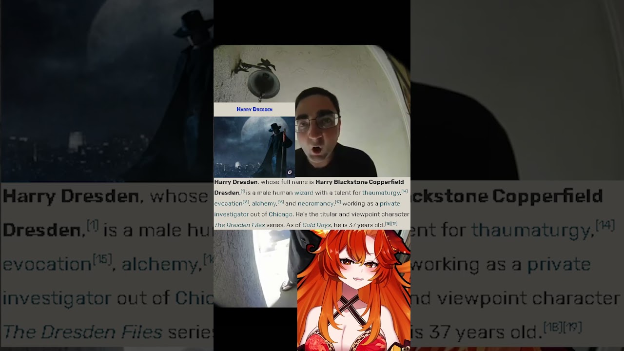 I'M HARRY DRESDEN!!! #vtuber #smugalana #vtuberclips #envtuber #twitch #meme #reddit #anime