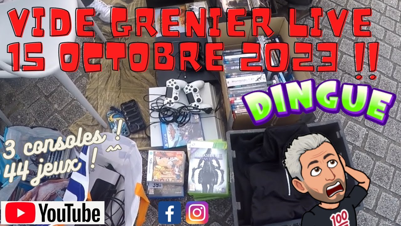 #185 - Vide Grenier Live du 15 Octobre 2023 !! Je repars avec deux sacs pleins !! ^^