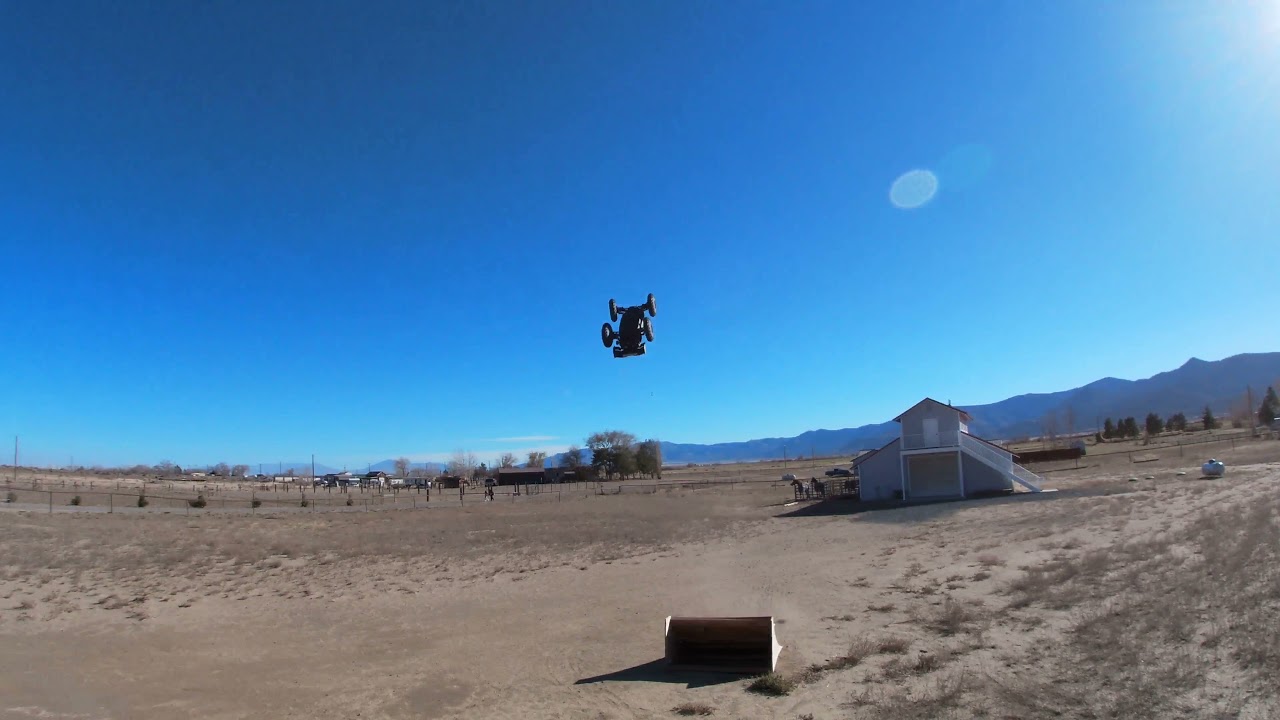 Arrma Bigrocks 4s Maiden bash with new Hobbystar 4068 2400kv