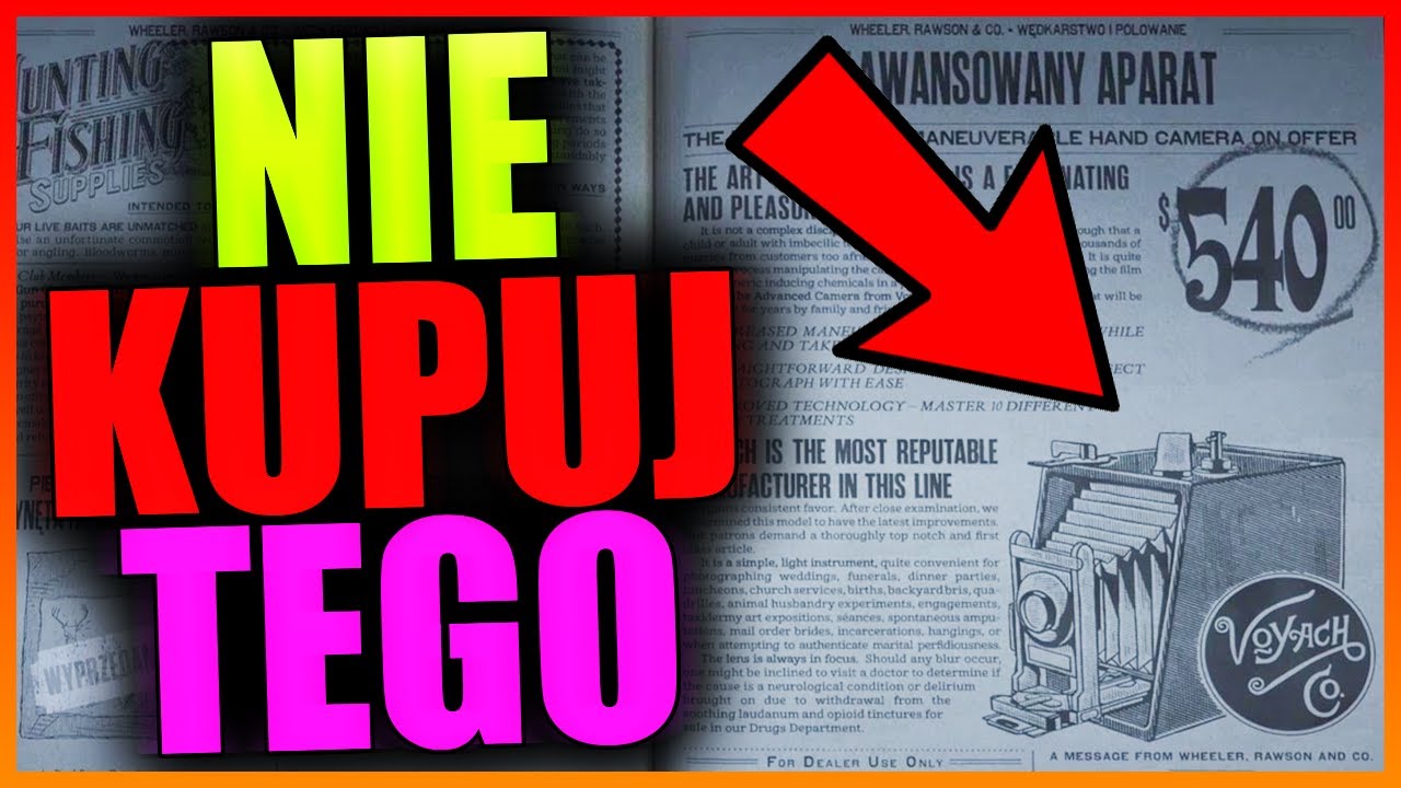 NAJGORSZY ZAKUP W GRZE - ZAAWANSOWANY APARAT - RED DEAD ONLINE