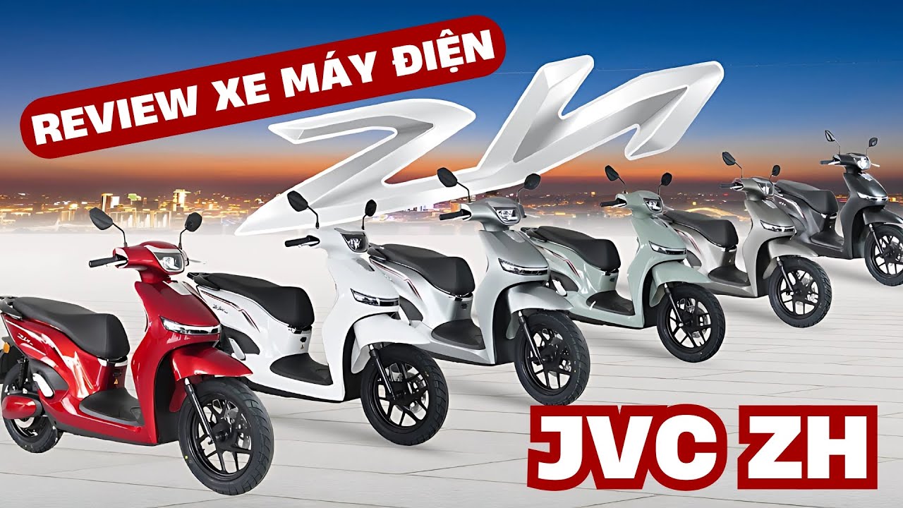 Review xe m&aacute;y điện JVC ZH - Sang, xịn, mượt chuẩn xe phố