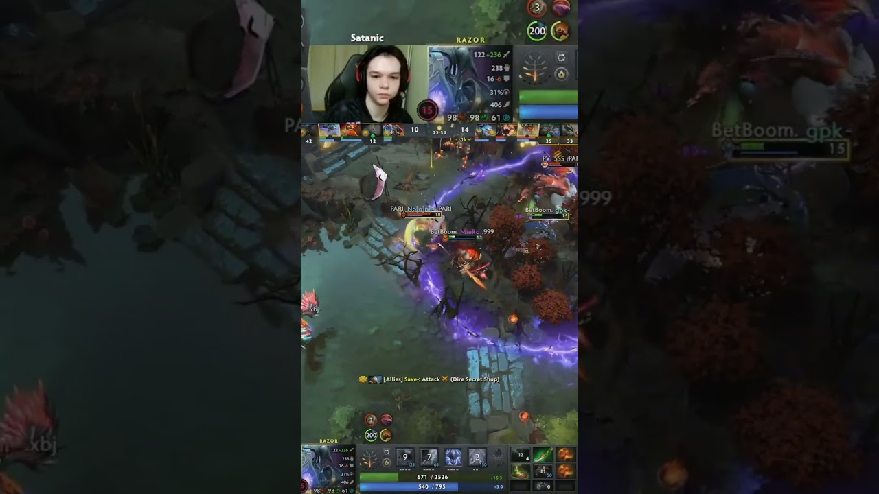 Полностью уничтожен с обеих сторон, остался только Катаоми! #dota2 #dota2highlights #dota2shorts ...