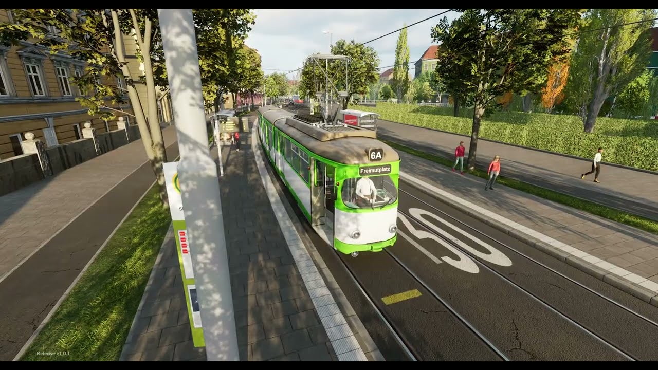 CTS:Tram Linie 6A vom Blumenmarkt nach Freimutplatz