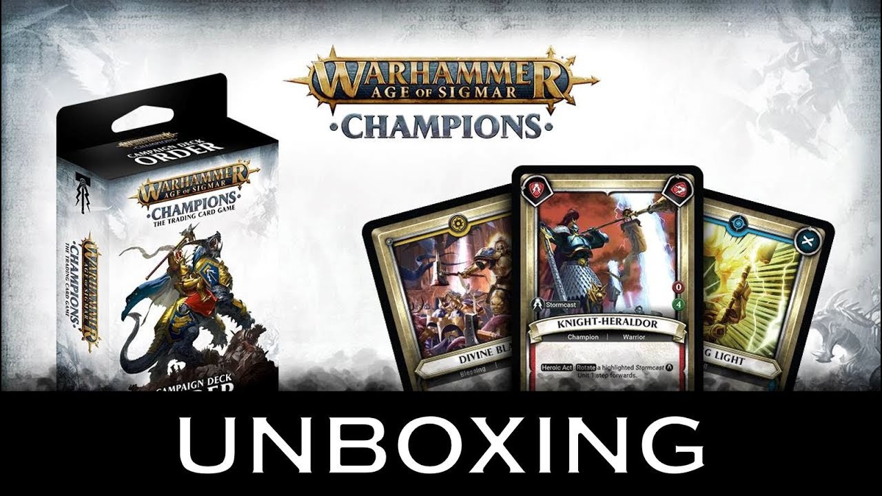 Warhammer Order Campaign Deck Unboxing!