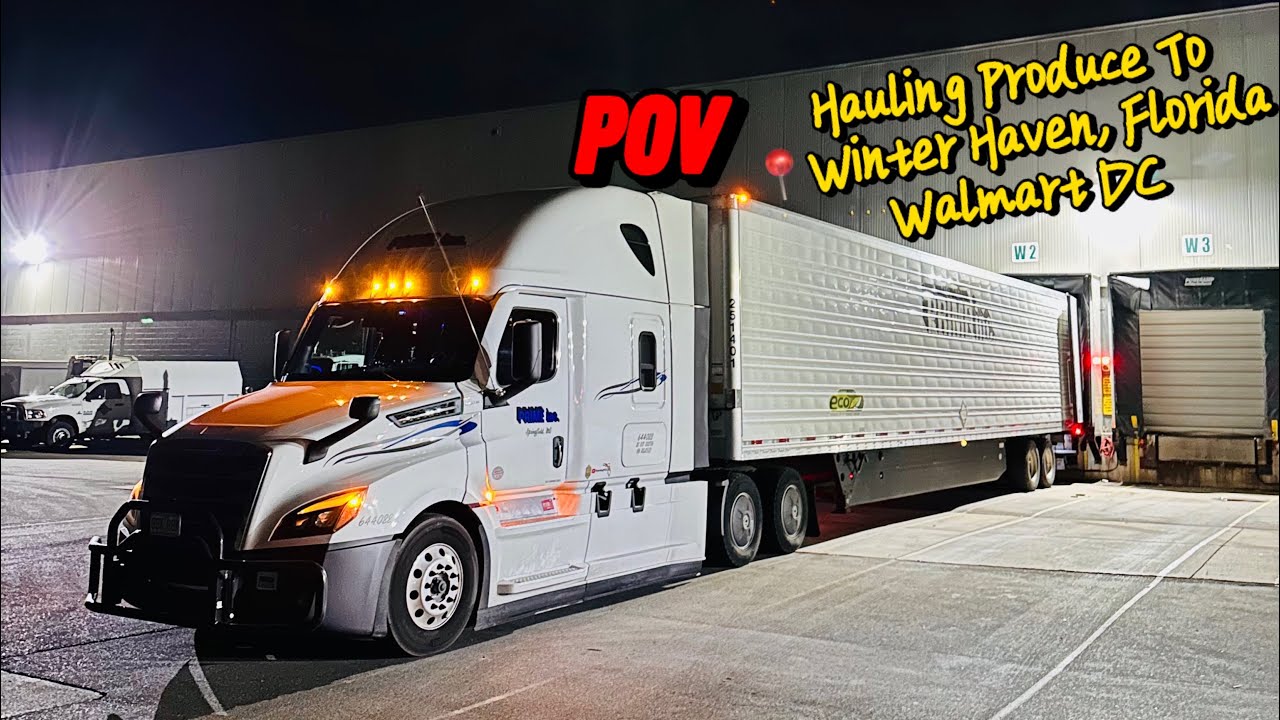 Hauling Produce To 📍Winter Haven, Florida Walmart DC | POV | Prime INC.