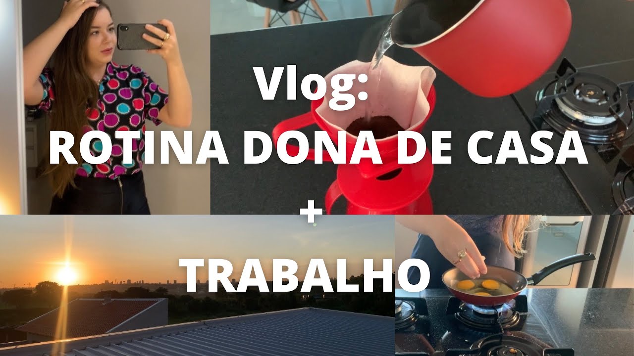 Vlog: ROTINA DONA DE CASA | Trabalhar fora