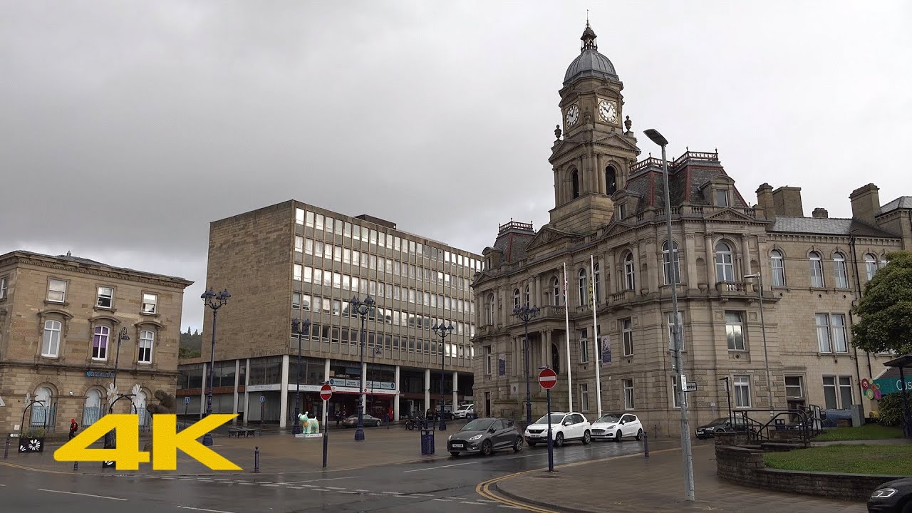 Dewsbury Walk: Town Centre【4K】