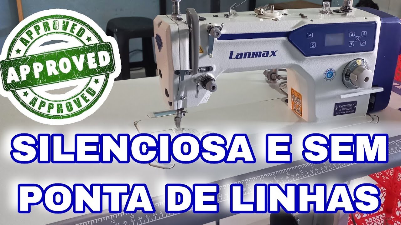 MAQUINA RETA INDUSTRIAL LM-9982D DIRECT DRIVE COM CORTE DE LINHA  LANMAX