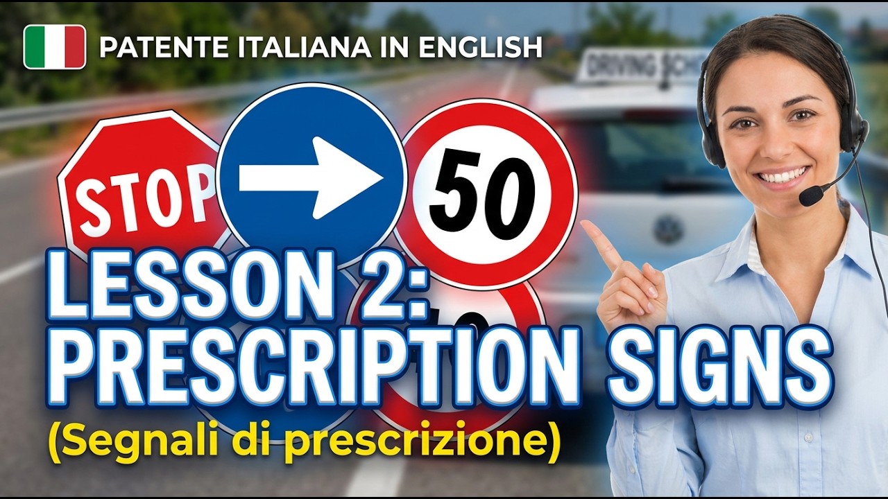 Patente Italiana in English | Italian Driving License Theory Course | Video 2