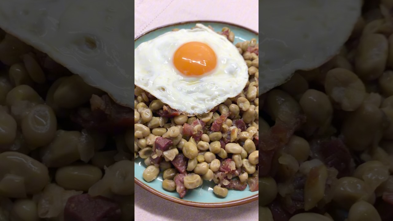HABAS CON JAM&Oacute;N Y HUEVO #recetasquefuncionan