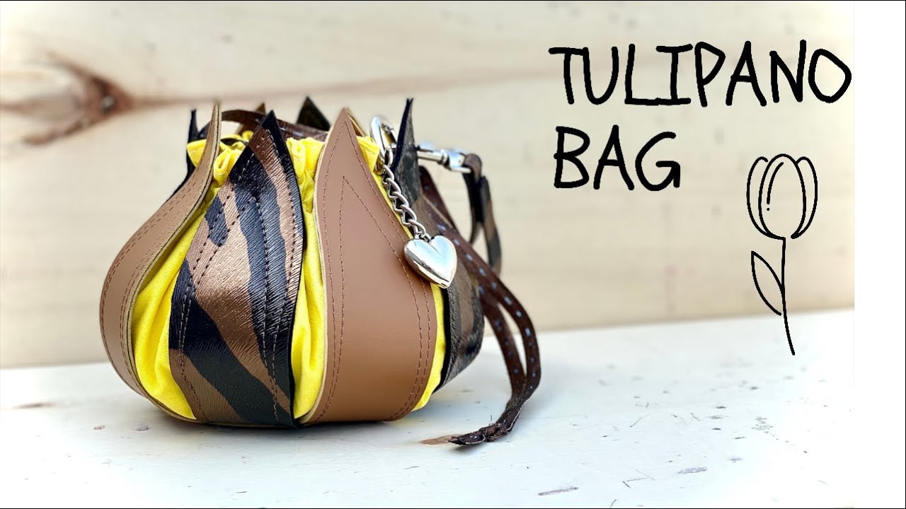 🌷TULIPANO BAG | Come cucire una BORSA in tessuto di ecopelle | Tutorial BORSA fai da te | DIY BAG