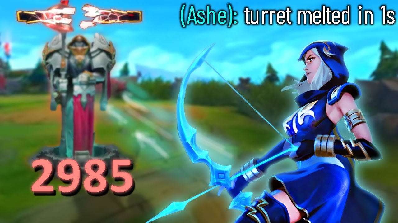 ASHE MELTS TURRETS... HILARIOUS