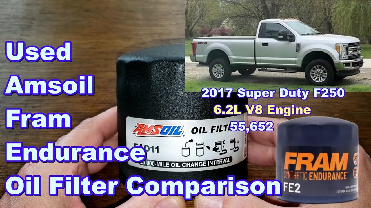 Amsoil EAO11 Oil Filter vs. Fram Endurance FE2 Oil Filter Comparison