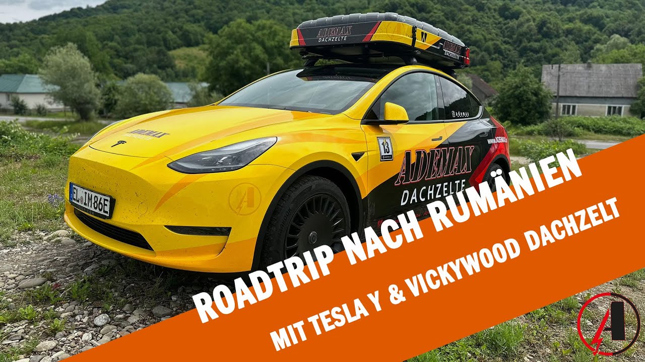 Roadtrip nach Rumänien. Mit Tesla Y und Vickywood Dachzelt von Spelle nach Rumänien - Ademax macht's