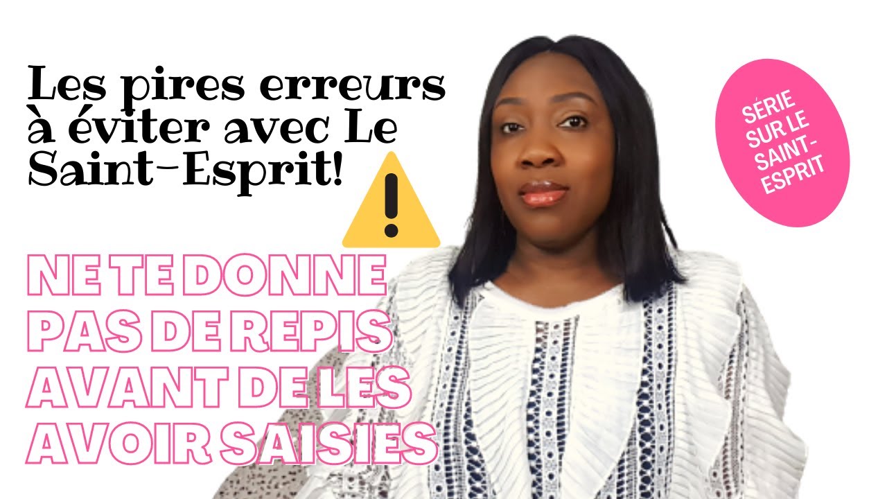 On ne te l'a peut-être jamais dit, mais cela détermine toute ta vie spirituelle! (Le Saint-Esprit)