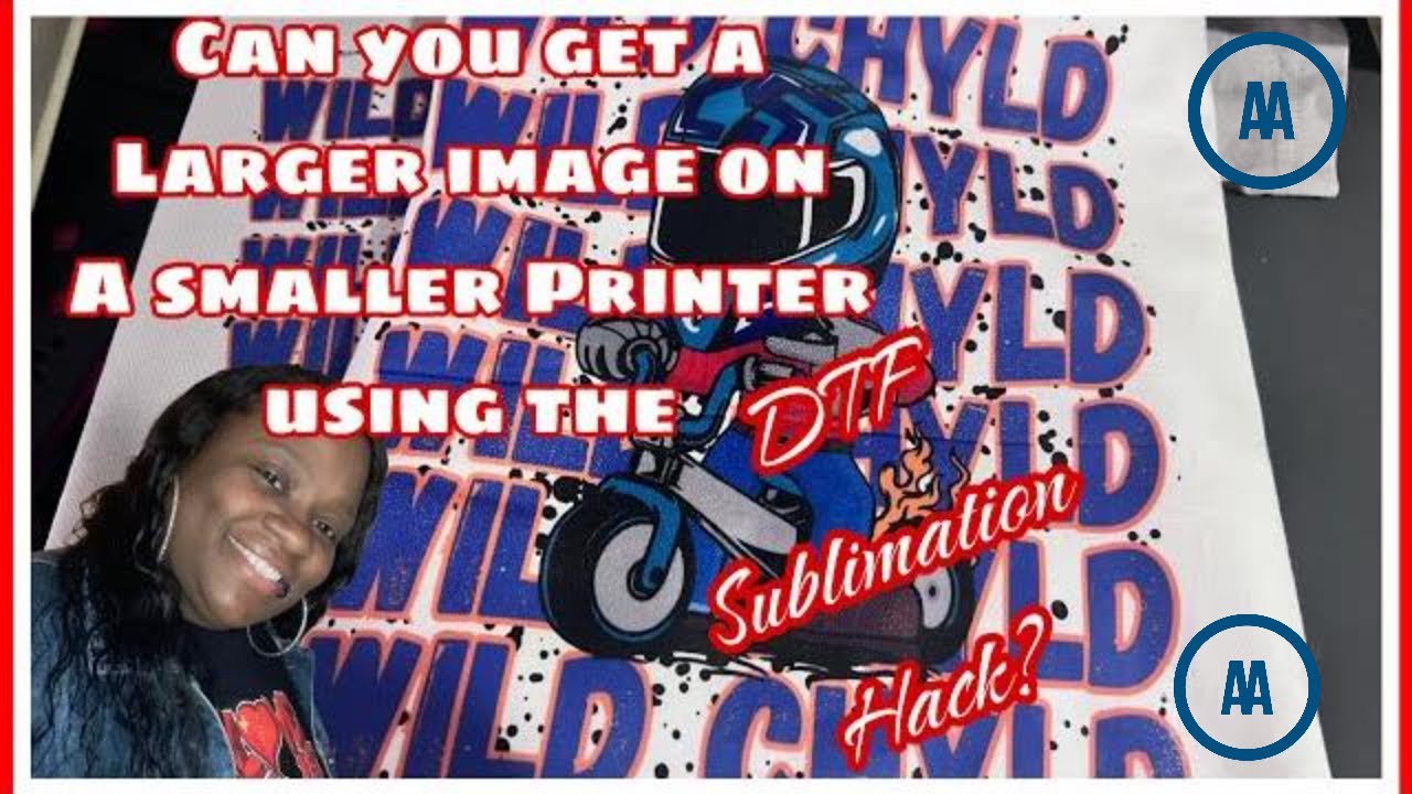 How To Print Images Bigger With A Smaller Printer Using The Dtf Sublimation Hack.