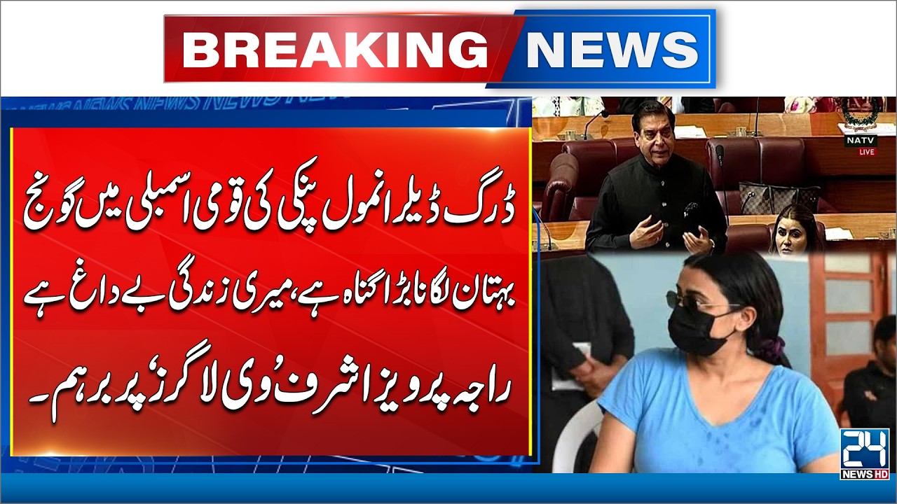 Raja Pervaiz Ashraf Angry on Vlogers About Anmol Pinky Case - 24 News HD