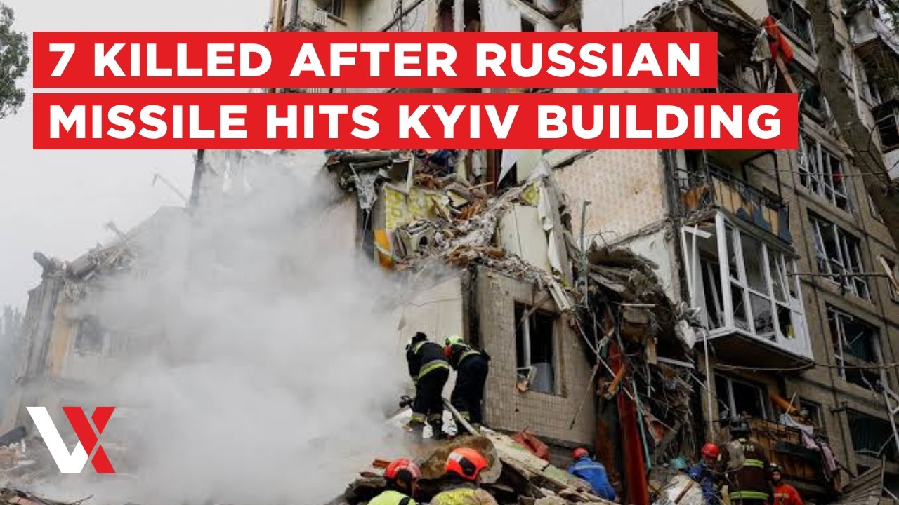 LIVE | Russian Missile Strike Hits Kyiv Residential Building, Seven Killed | VERTEX