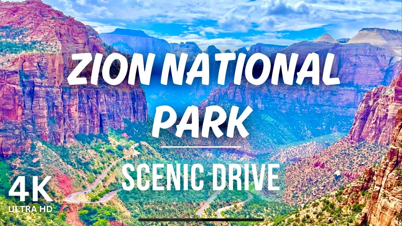 [4K] MOST Scenic Drive in the US: Utah Route 9 | ZION National Park | Relaxation