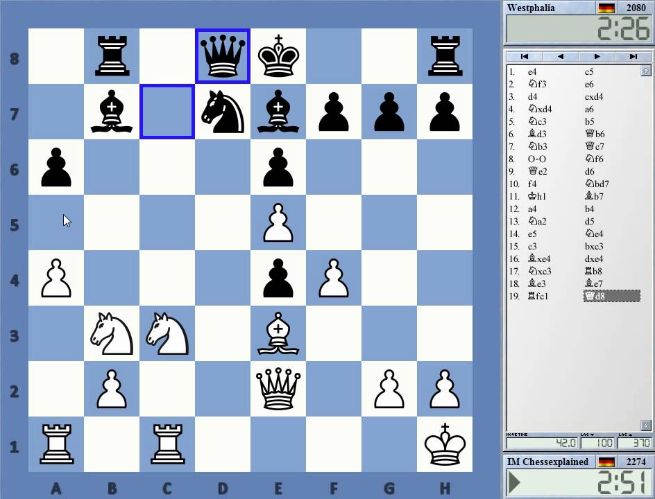 Blitz Chess #1410 with Live Comments Siclian Kan vs Westphalia