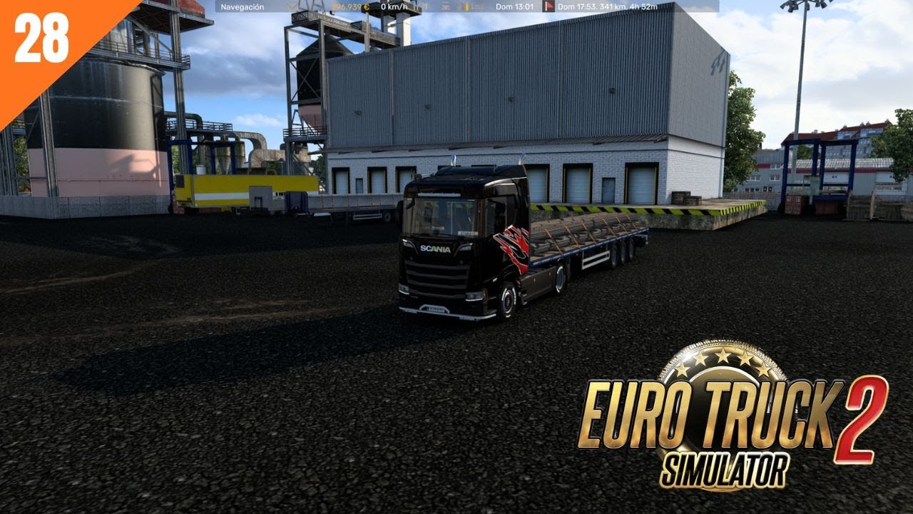 ETS2  - BARRAS DE REFUERZO (22T) - LUXEMBURGO A ROTERDAM- UN VIAJE MUY RELAJANTE