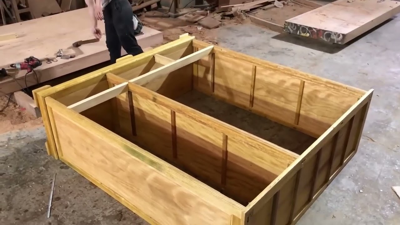 From Raw Wood to Furniture, Crafting a Modern Wardrobe with Two Chambers and Three Drawers