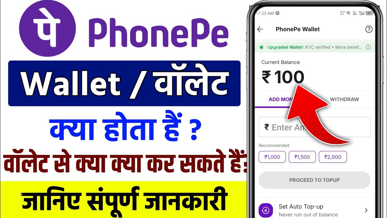 Phonepe wallet kya hai | what is phonepe wallet hindi | Phonepe wallet benefits in Hindi