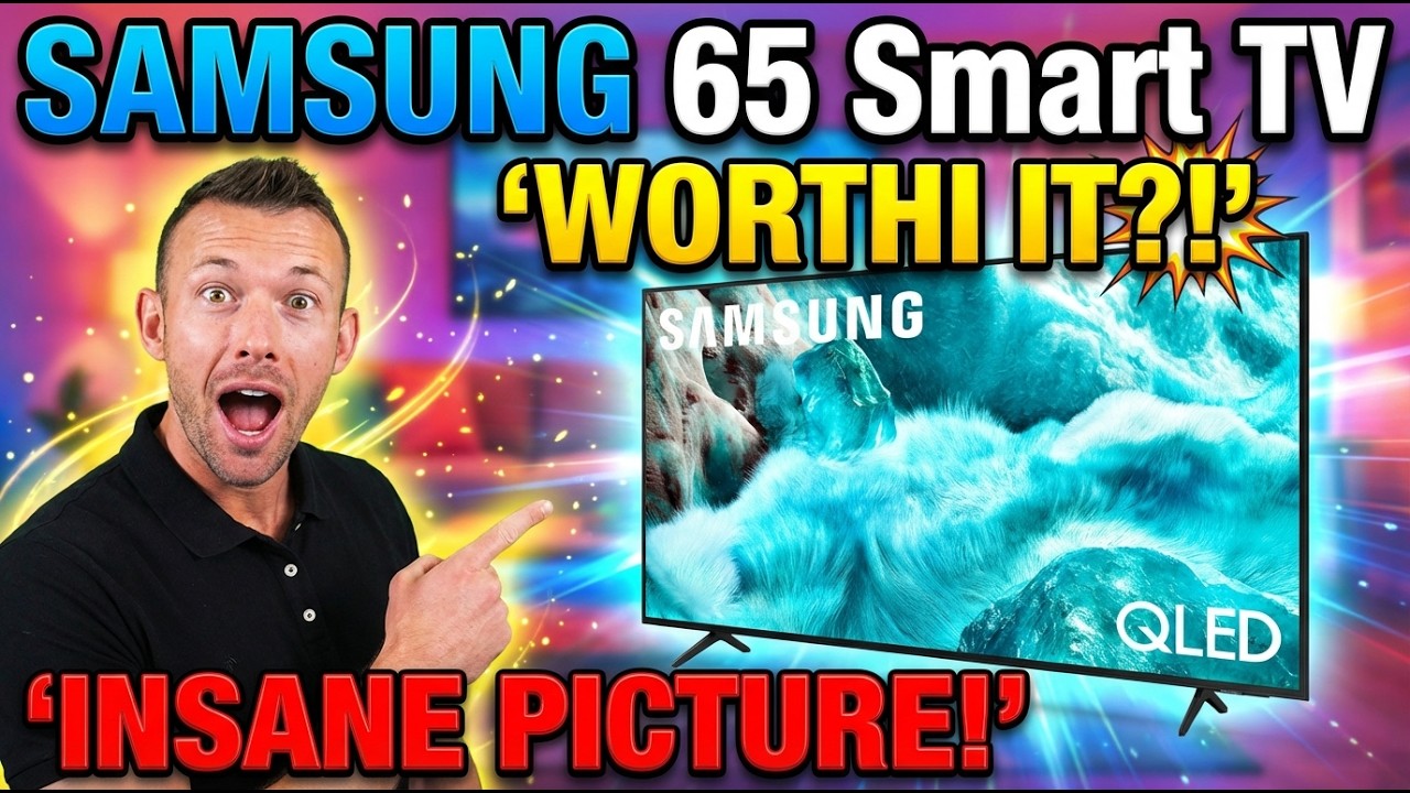 Лучший смарт-телевизор Samsung 65 дюймов для просмотра фильмов, игр и спортивных трансляций.