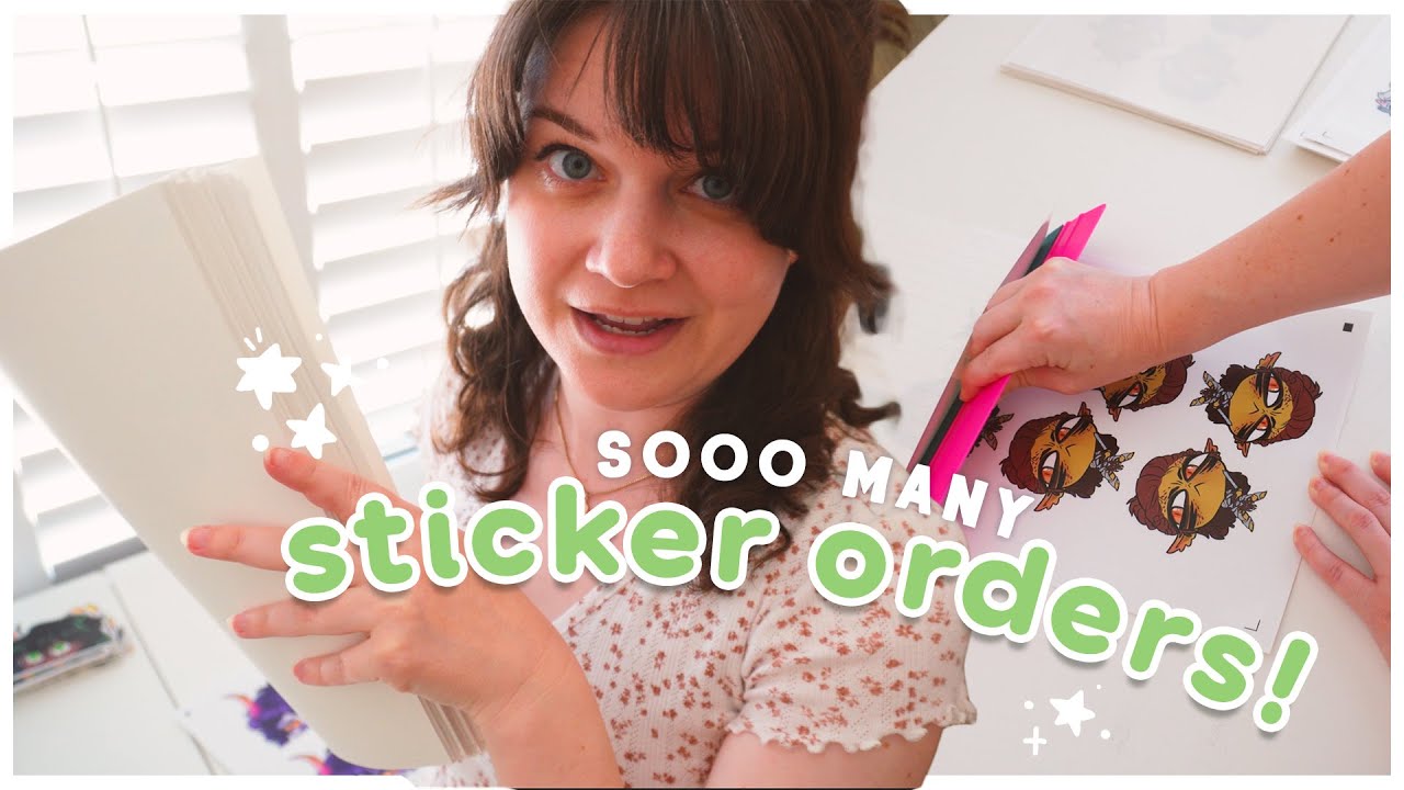 Swarming With Sticker Orders! 😮‍💨 [ STUDIO VLOG ]